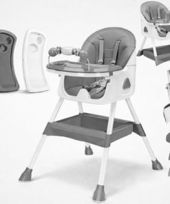 chaise haute double plateau